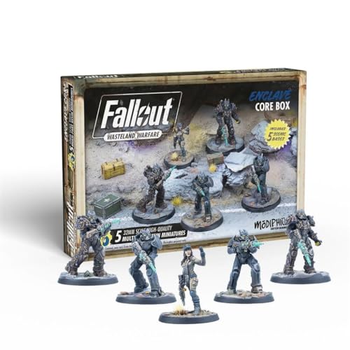 Modiphius Entertainment | Fallout Wasteland Warfare | Enclave: Core Box | Miniatures | Unpainted von Modiphius