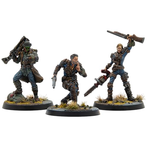 Modiphius Entertainment Fallout: Miniatures - Unaligned: Legends of Vault 76-3 Figuren aus Kunstharz, Appalachia Wave, unlackiert & unmontiert, lizenziert von Modiphius