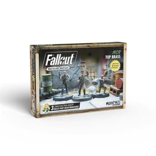 Modiphius Entertainment | Fallout Wasteland Warfare | NCR: Top Brass | Miniatures | Unpainted von Modiphius