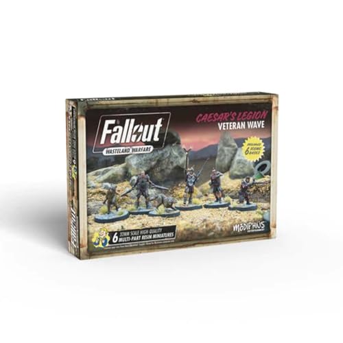 Modiphius Entertainment | Fallout Wasteland Warfare | Caesar's Legion: Veteran Wave | Miniatures | Unpainted von Modiphius