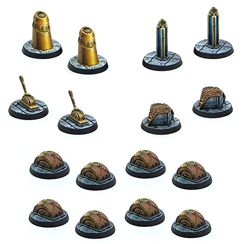 Modiphius Entertainment | The Elder Scrolls: Call to Arms | Dwemer Markers and Tokens | Miniature Game | Unpainted von Modiphius