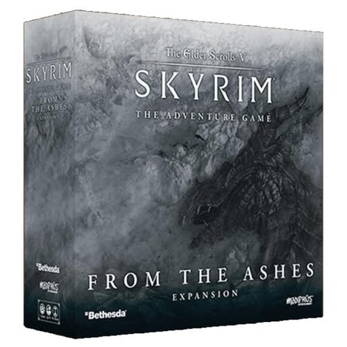 Modiphius The Elder Scrolls: Skyrim – Abenteuer-Brettspiel aus der Asche-Erweiterung, Brettspiel, ab 14 Jahren, 1–4 Spieler, 60–120 Minuten Spieldauer (MUH106005) von Modiphius