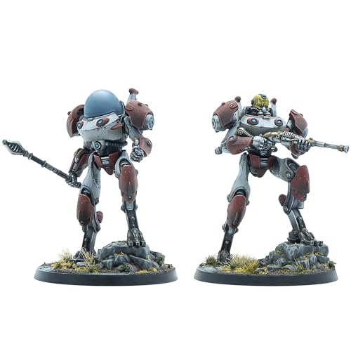 Modiphius Unterhaltung: Fallout: Miniaturen - Zetans: Alien Invaders - 2 Figuren aus Kunstharz, Appalachienwelle, unbemalt & unmontiert, lizenziert von Modiphius