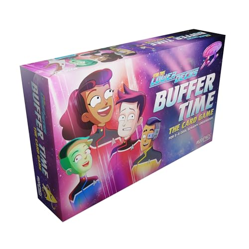 Star Trek: Lower Decks Puffer Time Kartenspiel – Komplette Aufgaben in einem Push-Your-Luck-Strategiespiel für Kinder und Erwachsene, ab 14 Jahren, 2–6 Spieler, 20–40 Minuten Spielzeit, hergestellt von Modiphius