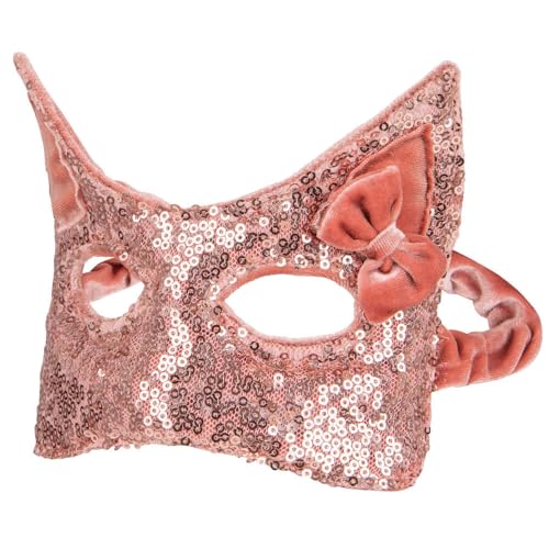 Moi Mili Katzen-Halbmaske für Kinder-Kostüme Samt Kostüm-Zubehör Maskerade Karneval Elegant Weich von Moi Mili