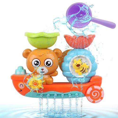 Mokaskaidj Badewannenspielzeug, Badespielzeug Baby ab 1 2 3 4 Jahr, Wasserspielzeug Kinder, Badezimmerspielzeug mit Saugnapf Spielzeug Baby, Spielzeug Kinder, Geschenk für Jungen Mädchen Geburtstag Mokaskaidj Badewannenspielzeug, Badespielzeug Baby ab 1 2 3 4 Jahr, Wasserspielzeug Kinder, Badezimmerspielzeug mit Saugnapf Spielzeug Baby, Spielzeug Kinder, Geschenk für Jungen Mädchen Geburtstag von Mokaskaidj