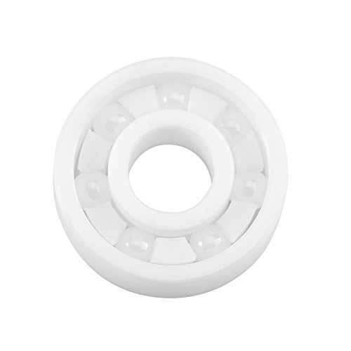 Kugellager Miniatur Rillenkugellager, 1 Stück Weißes ZrO2 Keramik Miniatur 608 Kugellager – 8x22x7mm, Ideal für Fidget Spinner und Finger Spielzeuge von Mokernali