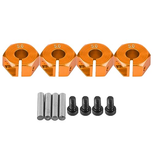 Mokernali 12mm Universal Wheel Hex Hub Adapter Solide Aluminiumlegierung 4er Set RC Auto Zubehör von Mokernali