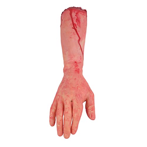 Abgetrennte Hand, Grausige Abgetrennte Hände, Gruselige Amputierte Gliedmaßen Simulation Abgetrennte Hand aus Gummi, 47x10,5cm, Halloween Streich Requisite, für Aktivitäten und Partys von Mokernali