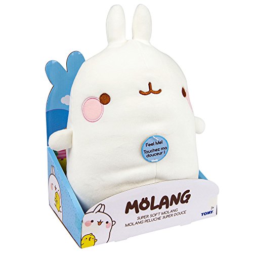 Molang L66028 Superweiches Plüschtier, weiß von TOMY