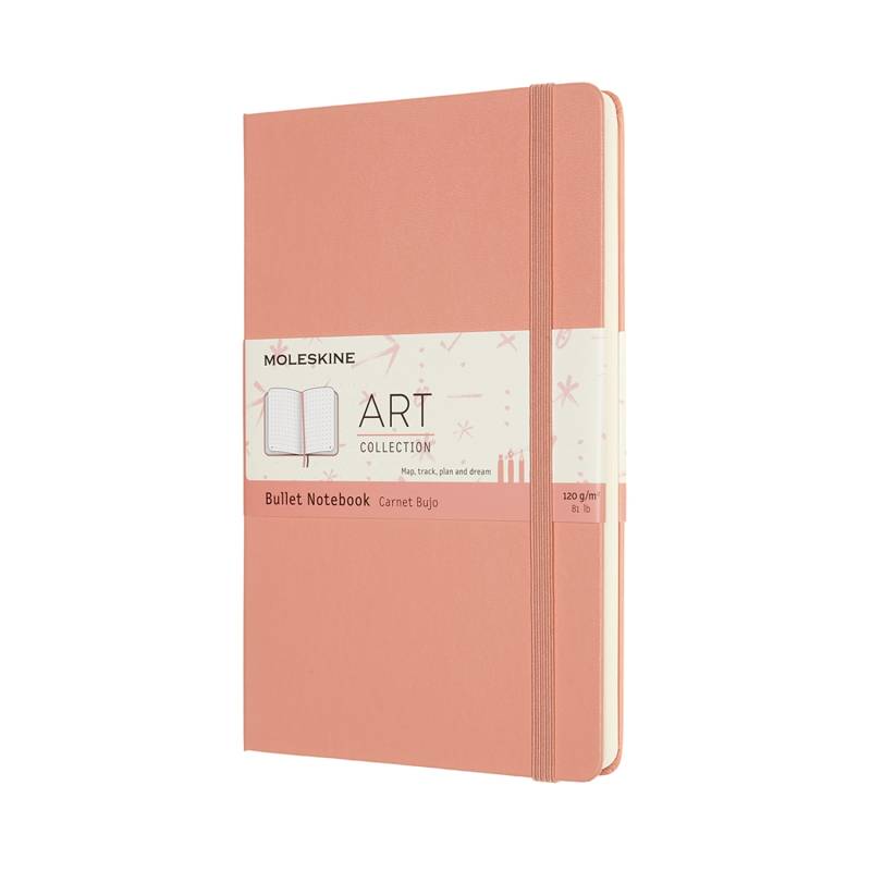 Moleskine Bullet Notebook Art Kollektion Large Hardcover Korrallenrosa von Moleskine