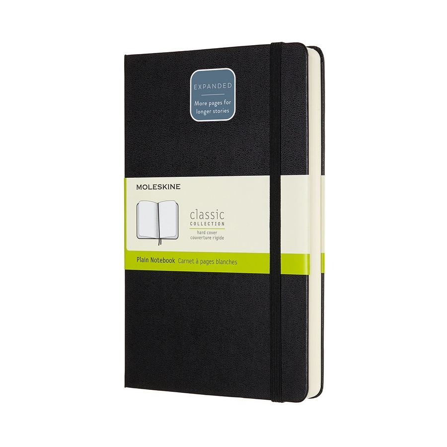 Moleskine Notizbuch Klassik Large Expanded Hardcover Schwarz, blanko von Moleskine