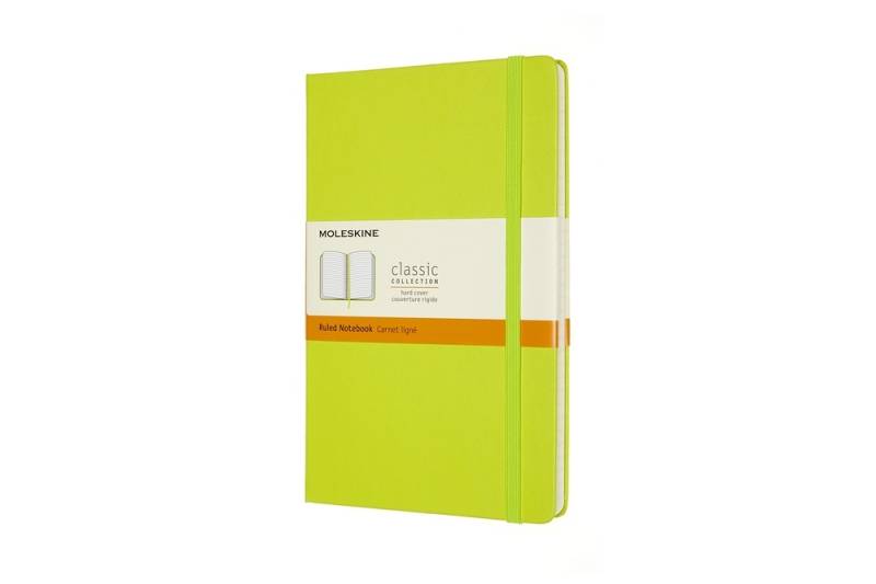 Moleskine Notizbuch Klassik Large Hardcover Limettengrün, liniert von Moleskine