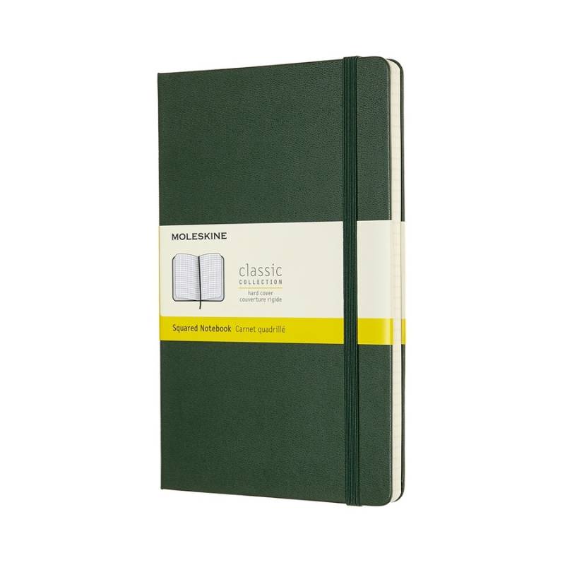 Moleskine Notizbuch Klassik Large Hardcover Myrtengrün, kariert von Moleskine