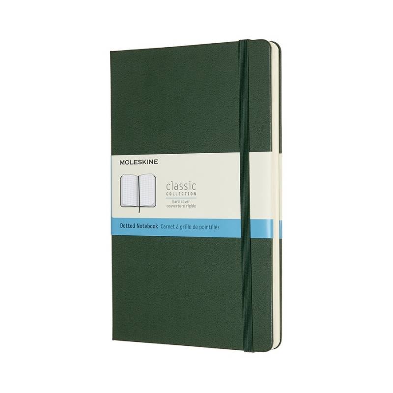 Moleskine Notizbuch Klassik Large Hardcover Myrtengrün, punktkariert von Moleskine