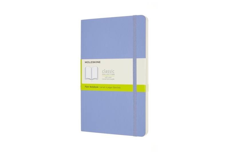 Moleskine Notizbuch Klassik Large Softcover Hortensienblau, blanko von Moleskine