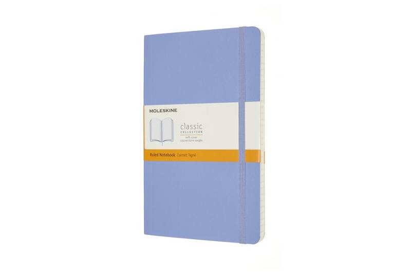 Moleskine Notizbuch Klassik Large Softcover Hortensienblau, liniert von Moleskine