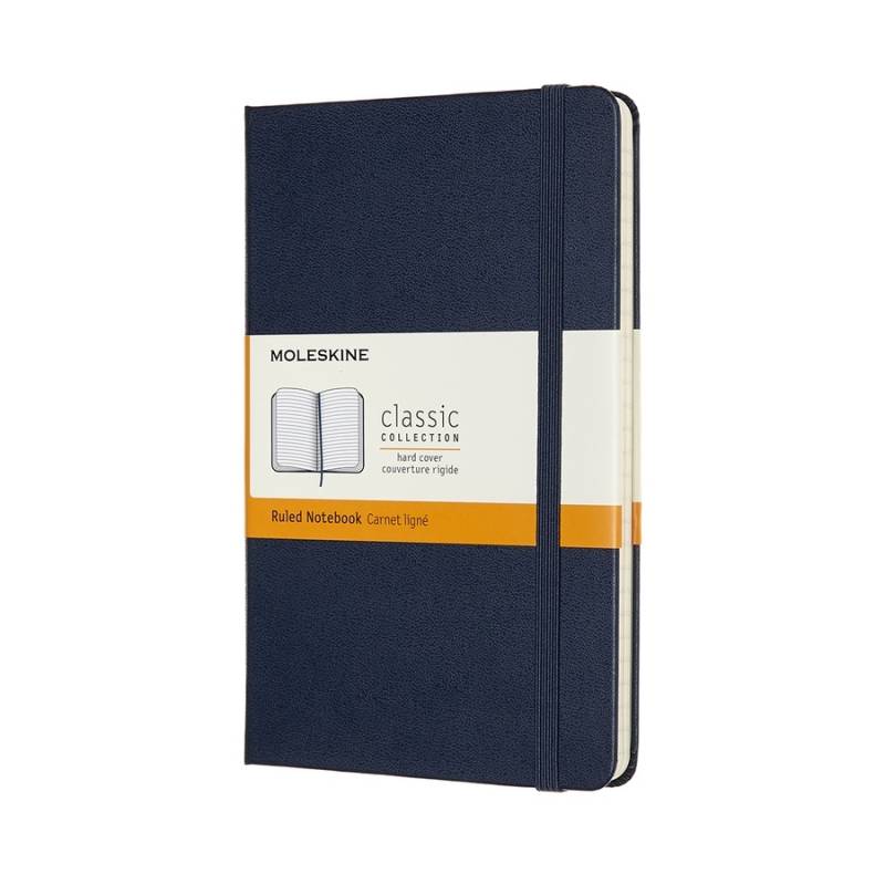 Moleskine Notizbuch Klassik Medium Hardcover Saphir, liniert von Moleskine