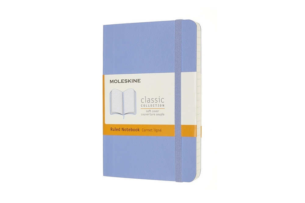 Moleskine Notizbuch Klassik Pocket Softcover Hortensienblau, liniert von Moleskine