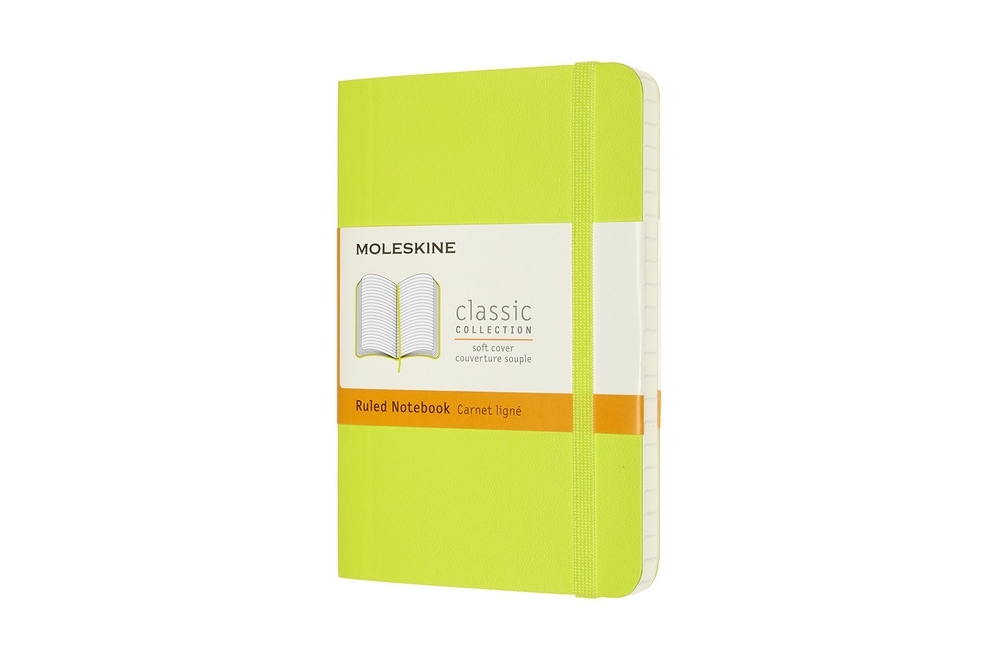 Moleskine Notizbuch Klassik Pocket Softcover Limettengrün, liniert von Moleskine