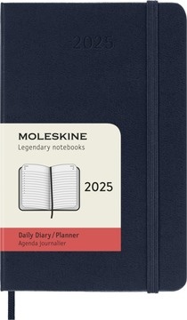 Moleskine Tageskalender 2025 Klassik 1 Tag auf 1 Seite Pocket Hardcover Saphir von Moleskine