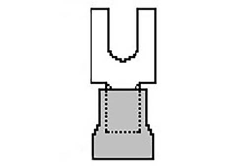 Molex 191310006 Gabelkabelschuh inkl. Crimphülse 3.3mm² 5mm² Natur Bag von Molex