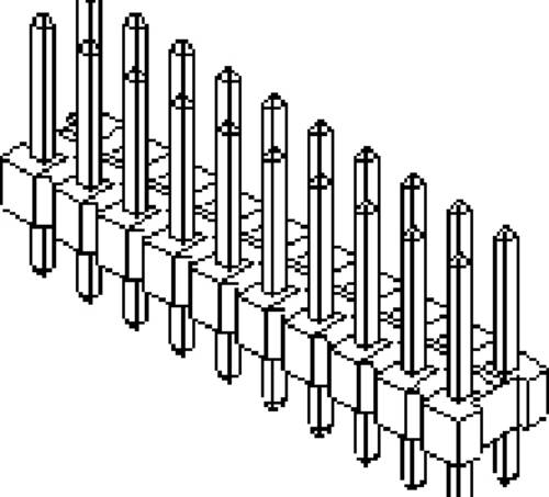 Molex Einbau-Stiftleiste (Standard) Anzahl Reihen: 2 10897062 Bag von Molex