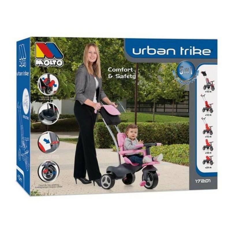 Dreirad Urban Trike Moltó 17201 98 cm Rosa (98 cm) von Moltó