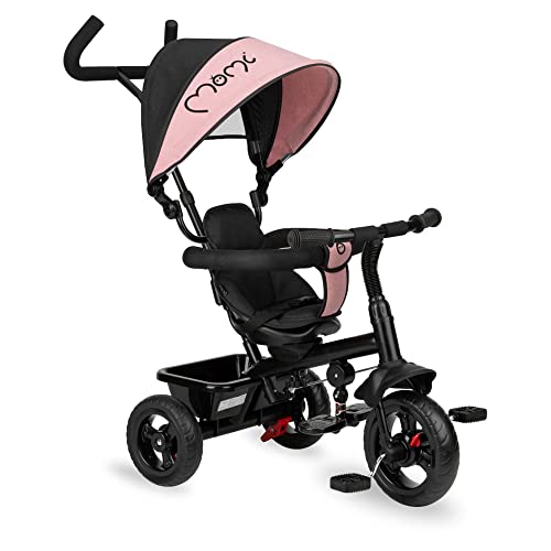 MoMi IRIS 5-in-1 Kinder-Dreirad mit Buggy-Funktion, für Kinder ab 9. Lebensmonat bis zu 5 Jahren, 360 ° Sitz mit 3-Punkt-Sicherheitsgurt, Fußablage, Sonnendach, PU-Räder, Schiebegriff MoMi IRIS 5-in-1 Kinder-Dreirad mit Buggy-Funktion, für Kinder ab 9. Lebensmonat bis zu 5 Jahren, 360 ° Sitz mit 3-Punkt-Sicherheitsgurt, Fußablage, Sonnendach, PU-Räder, Schiebegriff von Momi