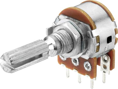 Monacor 0012280 VRB-100S50 Dreh-Potentiometer 0.2W 50kΩ 1St. von Monacor