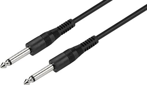 Monacor MCC-122/SW Audio Verbindungskabel [1x Klinkenstecker 6.3mm (mono) - 1x Klinkenstecker 6.3mm von Monacor