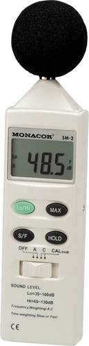 Monacor Schallpegel-Messgerät SM-2 35 - 100 dB 31.5Hz - 8000Hz von Monacor