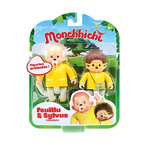 Monchhichi 81503 Set mit 2 Figuren, Blatt- und Sylvius-Figuren, 7,5 cm von Silverlit