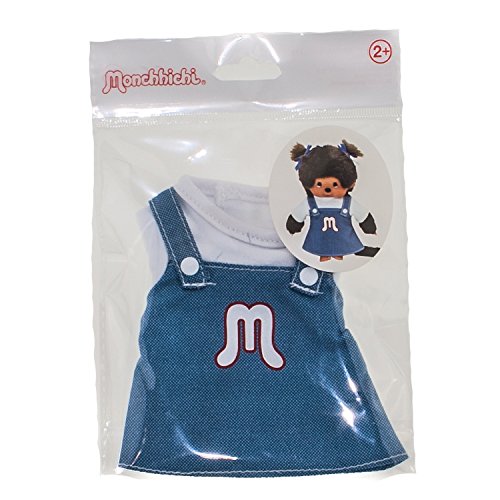 Monchhichi Kleidung für Standard Monchichi 20 cm - Verschiedene Designs (Kleid Blau Weiß) von Monchhichi