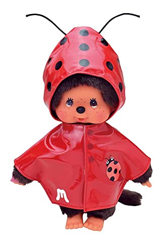 Monchhichi Kleidung für Standard Monchichi 20 cm - Verschiedene Designs (Regenjacke Marienkäfer) von Monchhichi