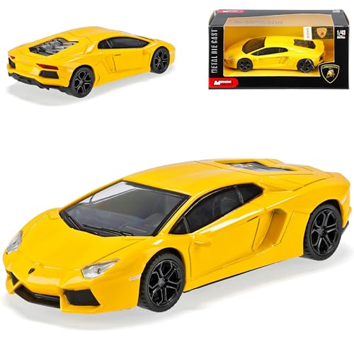 MONDO MOTORS Lamborgihini Aventador Gelb Coupe 1/43 Modellauto Modell Auto von Mondo Motors