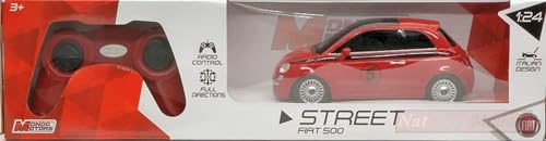 Scale Modell KOMPATIBEL MIT FIAT Nuova 500 RED RADIOCOMANDO 1:24 MONDO MOTORS MM63001R von Mondo Motors