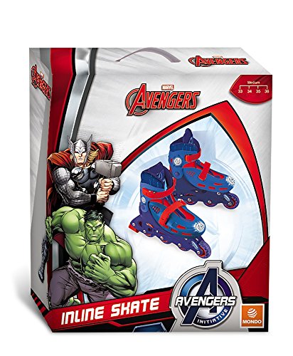Mondo - 28253 – Inline-Skates mit 4 Rädern Avengers – Größe M von Mondo