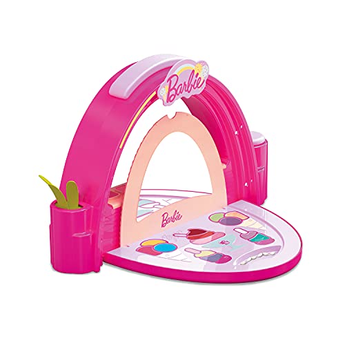 Mondo 40005 Barbie Gelateria, Eisdiele mit Kinderschminke, enthält Lipgloss, Lidschatten, Applikatoren und Nagelfeilen, mit Spiegel und LED-Lichtern, Spielzeug ab 5 Jahre Mondo 40005 Barbie Gelateria, Eisdiele mit Kinderschminke, enthält Lipgloss, Lidschatten, Applikatoren und Nagelfeilen, mit Spiegel und LED-Lichtern, Spielzeug ab 5 Jahre von Mondo