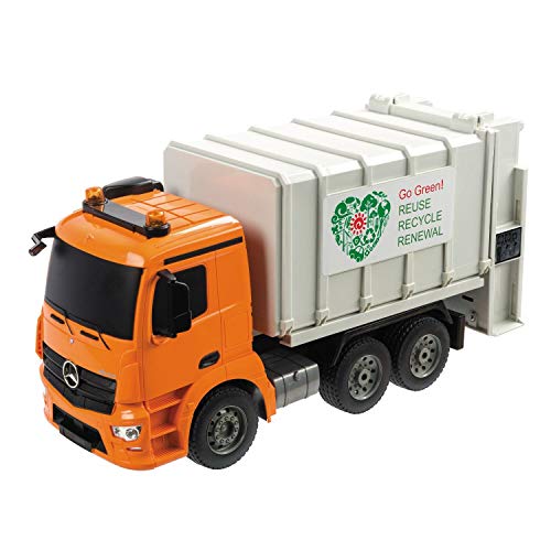 Mondo- Mercedes Arocs Mülleimer, LKW, Radio Command, 63523, Grau, 1:20 von Mondo