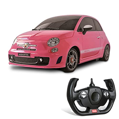 Mondo Motors, ABARTH 500 PINK, Modell im Maßstab 1: 14, Geschwindigkeit bis zu 10 km / h, Spielzeugauto für Kinder - 63026 von Mondo