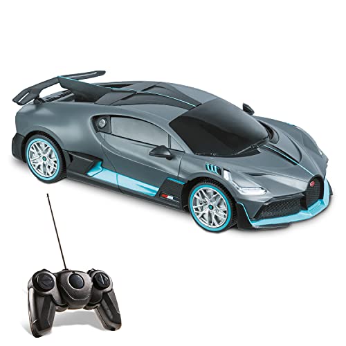 Mondo Motors, BUGATTI DIVO, Modell im Maßstab 1: 24, Geschwindigkeit bis zu 8 km / h, Spielzeugauto für Kinder - 63705, Grey von Mondo