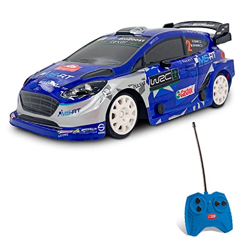 Mondo Motors, FORD FIESTA WRC, Modell im Maßstab 1: 28, Geschwindigkeit bis zu 8 km / h, Spielzeugauto für Kinder - 63543, Blue von Mondo