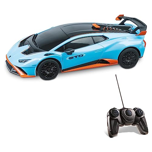 Mondo Motors, LAMBORGHINI HURACAN STO, Modell im Maßstab 1: 24, Geschwindigkeit bis zu 8 km / h, Spielzeugauto für Kinder - 63704 von Mondo