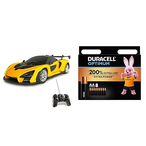 Mondo Motors, MC Laren Senna, Modell im Maßstab 1: 24, Geschwindigkeit bis zu 8 km/h, Spielzeugauto für Kinder - 63644 + Duracell Optimum Batterien AA, 8 Stück, bis zu 200% zusätzliche Lebensdauer o Mondo Motors, MC Laren Senna, Modell im Maßstab 1: 24, Geschwindigkeit bis zu 8 km/h, Spielzeugauto für Kinder - 63644 + Duracell Optimum Batterien AA, 8 Stück, bis zu 200% zusätzliche Lebensdauer o von Mondo