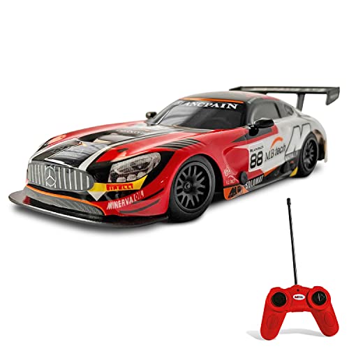 Mondo Motors, MERCEDES AMG GT3, Modell im Maßstab 1: 24, Geschwindigkeit bis zu 8 km / h, Spielzeugauto für Kinder - 63365 von Mondo