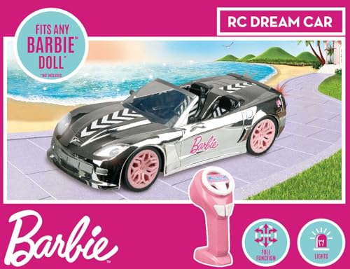 Mondo Motors - Barbie Dream Car Silver - 2.4 GHz - ferngesteuertes Modell im Maßstab 1:14 - Leuchtende Scheinwerfer - 63813 von Mondo