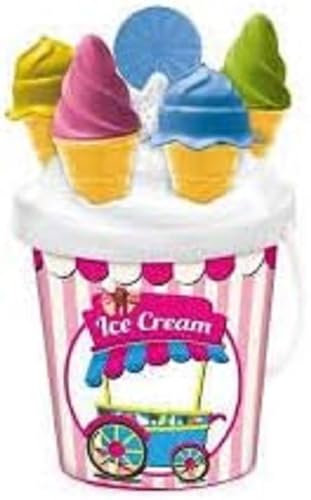 Mondo Toys - BUCKET SET ICE CREAM BOY - Eis Sandeimer Jung Set ø17 cm - Strandspielzeug Set für Kinder ab 3 Jahren, Strandset - 28638 von Mondo