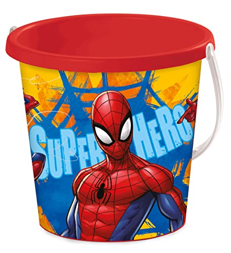 Mondo Toys - BUCKET SPIDERMAN - Sandeimer ø17 cm - Strandspielzeug für Kinder ab 3 Jahren - 28001 von Mondo