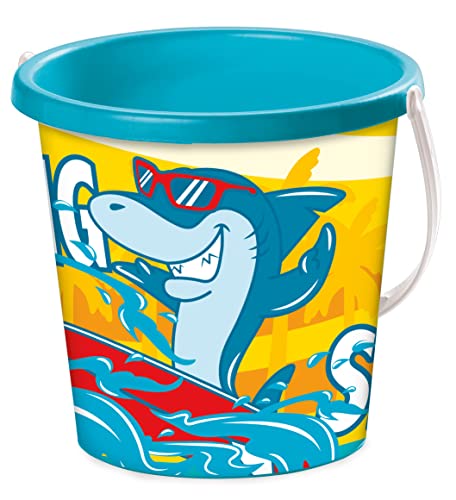 Mondo Toys - BUCKET SURFING SHARK - Sandeimer ø17 cm - Strandspielzeug für Kinder ab 3 Jahren - 28723 von Mondo